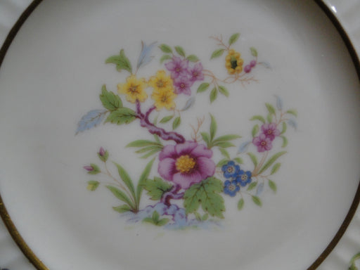 Lenox Sonnet, Florals, Fluted Rim, Gold Trim: Bread Plate, 6 1/4"