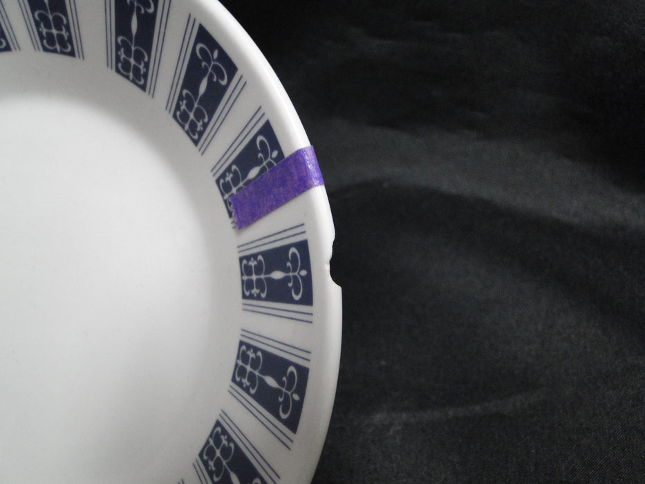 Noritake Pacific, 9010, Blue & White Panels: Fruit Bowl, 5 5/8" x 1 1/4", As Is