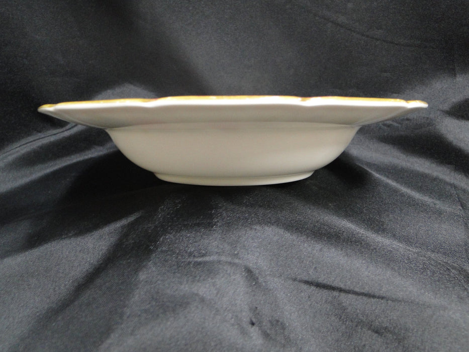 Royal Doulton Ito Scalloped: Bird, Floral: Rim Soup Bowl, 8" x 1.5", As Is