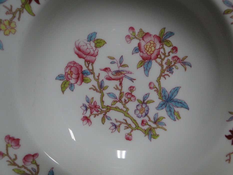 Royal Doulton Ito Scalloped: Bird, Floral: Rim Soup Bowl, 8" x 1.5", As Is