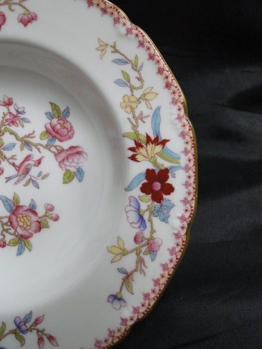 Royal Doulton Ito Scalloped: Bird, Floral: Rim Soup Bowl, 8" x 1.5", As Is