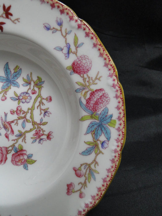 Royal Doulton Ito Scalloped: Bird, Floral: Rim Soup Bowl, 8" x 1.5", As Is