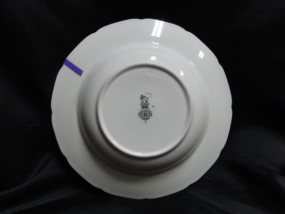 Royal Doulton Ito Scalloped: Bird, Floral: Rim Soup Bowl, 8" x 1.5", As Is