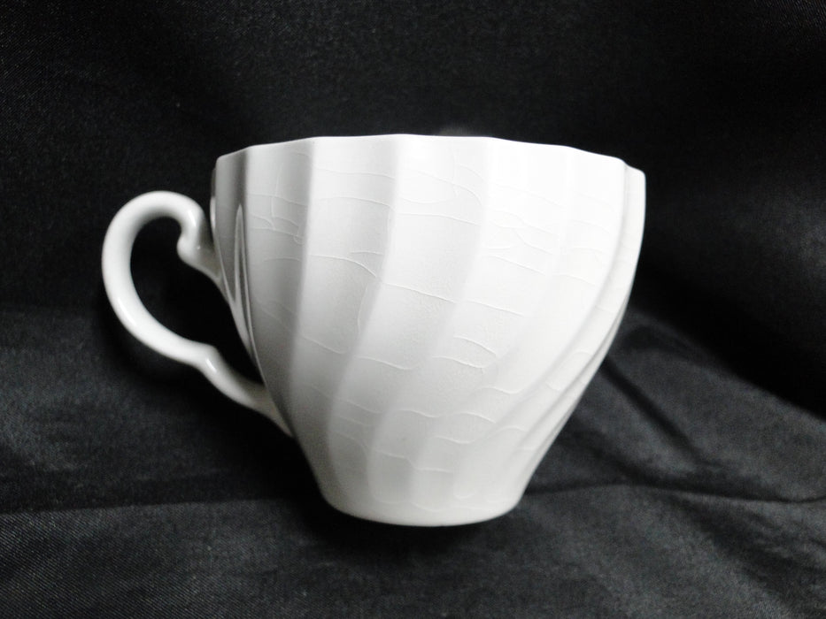 Johnson Brothers Regency, Snowhite, Swirled: 2 3/4" Cup Only, Crazing