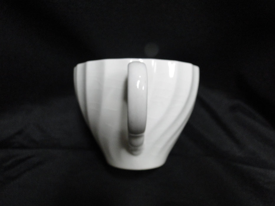 Johnson Brothers Regency, Snowhite, Swirled: 2 3/4" Cup Only, Crazing