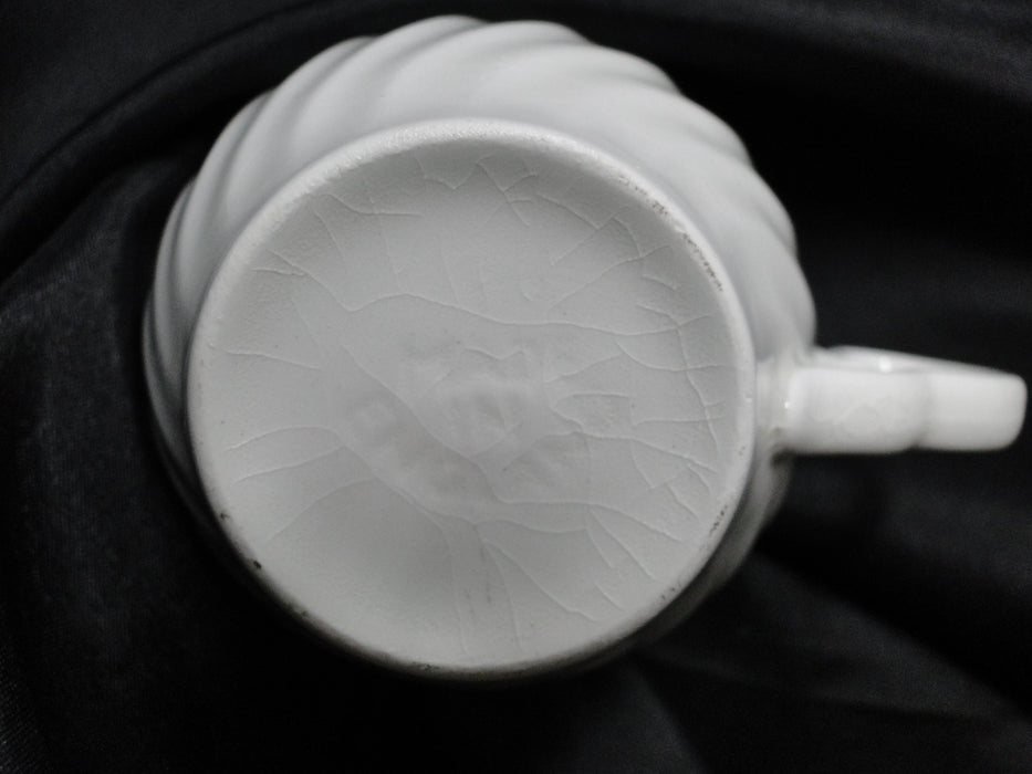 Johnson Brothers Regency, Snowhite, Swirled: 2 3/4" Cup Only, Crazing