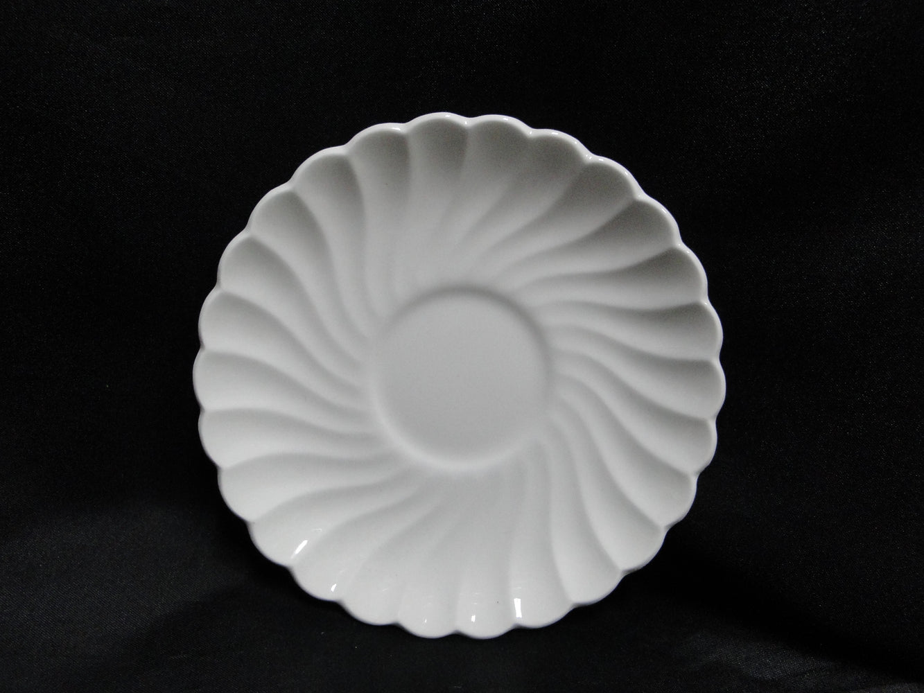 Johnson Brothers Regency, Snowhite, Swirled: 5 3/4" Saucer Only, No Cup