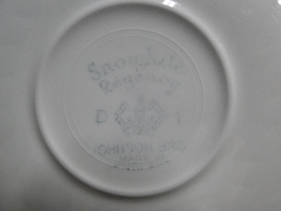 Johnson Brothers Regency, Snowhite, Swirled: 5 3/4" Saucer Only, No Cup