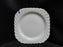 Johnson Brothers Regency, Snowhite, Swirled: Square Salad Plate, 7 1/2", As Is