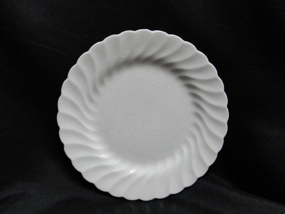 Johnson Brothers Regency, Snowhite, Swirled: Bread Plate, 6 3/8", Crazing