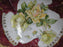 IBF Germany Magenta Border w/ Yellow Roses: Round Serving Bowl, 10 1/2", As Is