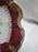 IBF Germany Magenta Border w/ Yellow Roses: Round Serving Bowl, 10 1/2", As Is