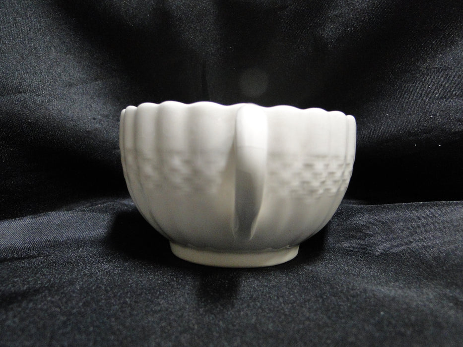 Spode Chelsea Wicker, Embossed Basketweave: Cup & Saucer Set, 2 1/8", Crazing
