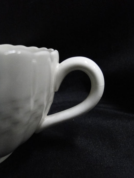 Spode Chelsea Wicker, Embossed Basketweave: Cup & Saucer Set, 2 1/8", Crazing