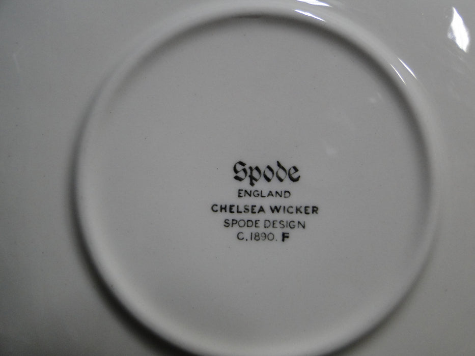 Spode Chelsea Wicker, Embossed Basketweave: Cup & Saucer Set, 2 1/8", Crazing
