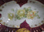 IBF Germany Magenta Border w/ Yellow Roses: Oval Bowl (s), 6 1/2", As Is