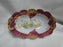 IBF Germany Magenta Border w/ Yellow Roses: Oval Bowl (s), 6 1/2", As Is
