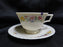 Lenox Sonnet, Florals, Fluted Rim, Gold Trim: Cup & Saucer Set, 2 1/2", Nick
