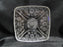Hazel Atlas 129 Clear, Florals, Pressed: Square Relish Dish, 6 1/4" x 1", As Is