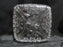 Hazel Atlas 129 Clear, Florals, Pressed: Square Relish Dish, 6 1/4" x 1", As Is