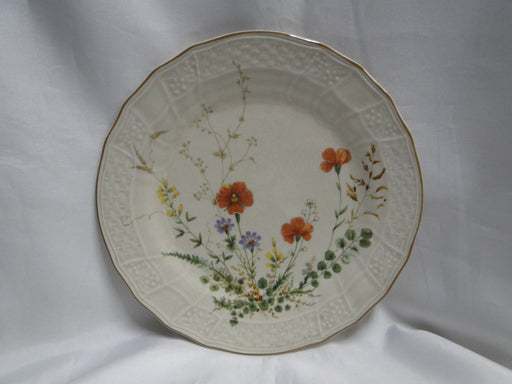 Mikasa Margaux, Rust & Yellow Floral, Weave Rim: Salad Plate, 8 1/8", Crazing
