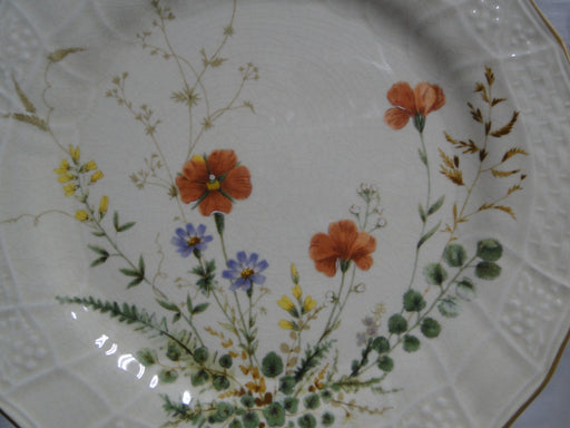Mikasa Margaux, Rust & Yellow Floral, Weave Rim: Salad Plate, 8 1/8", Crazing