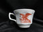 Wedgwood American Eagle, Red/Rust: Cup & Saucer Set (s), 2 5/8", As Is