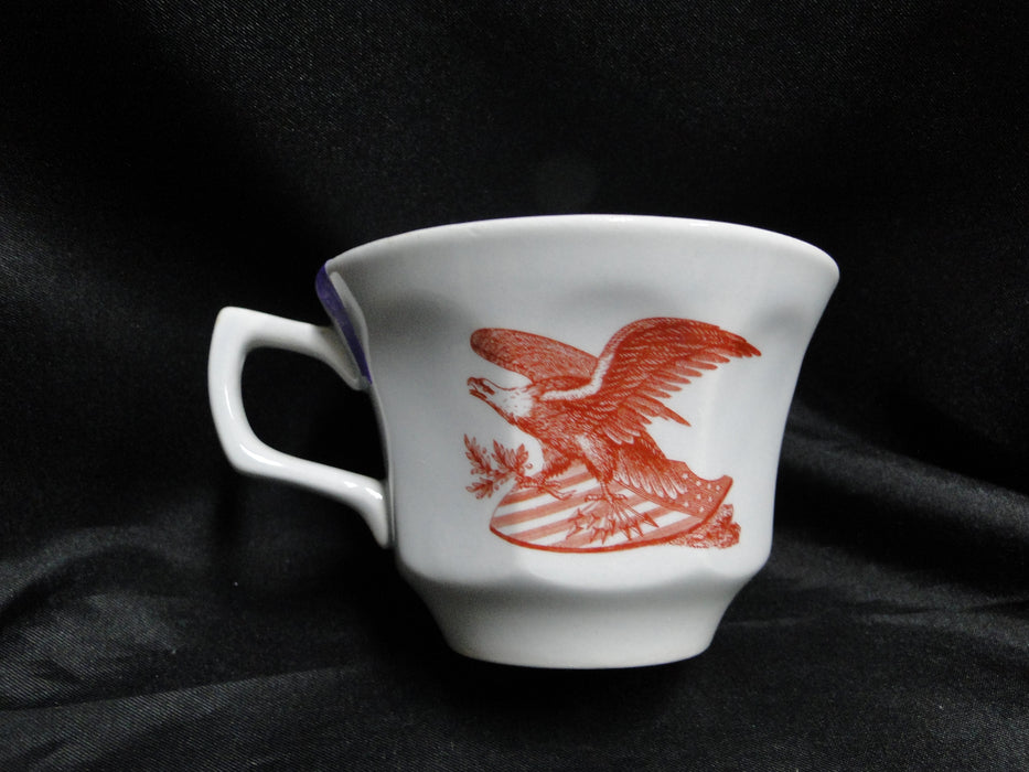 Wedgwood American Eagle, Red/Rust: Cup & Saucer Set (s), 2 5/8", As Is