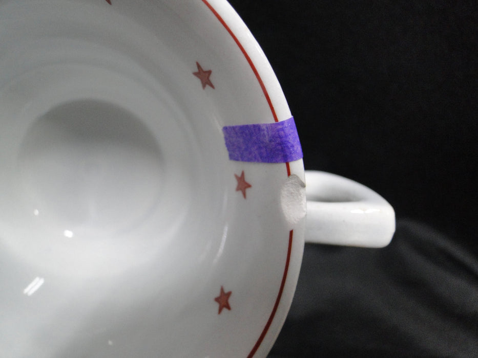 Wedgwood American Eagle, Red/Rust: Cup & Saucer Set (s), 2 5/8", As Is