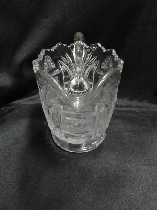 Jenkins Sunburst, Pressed, Clear: Pitcher, 4" Tall