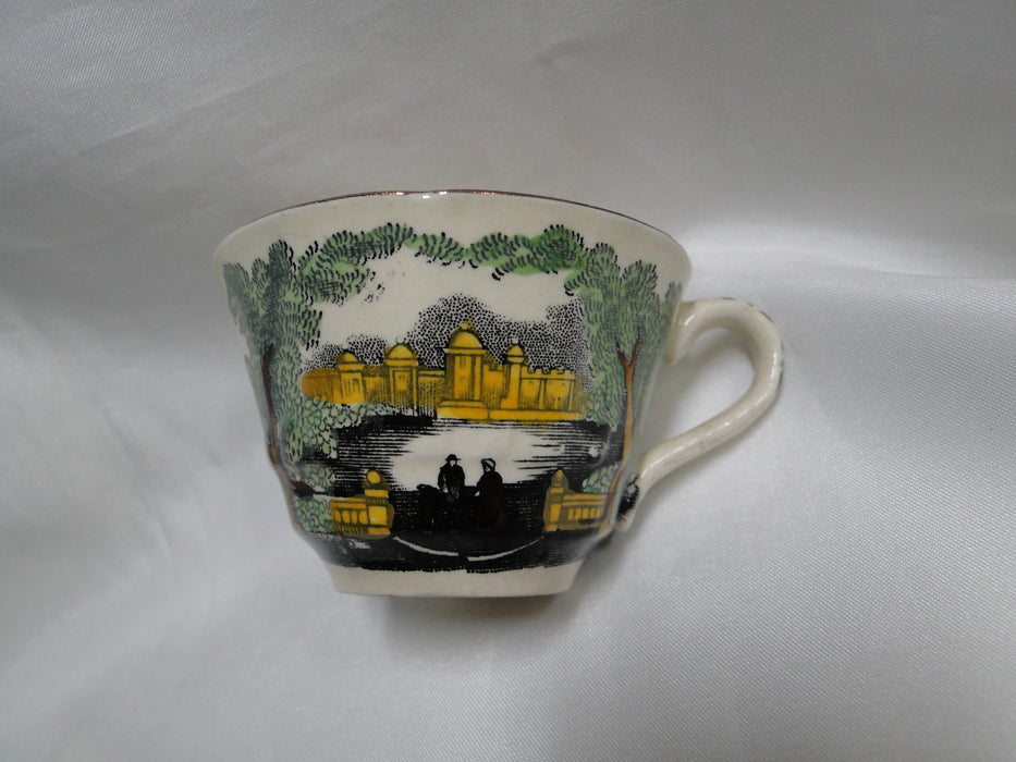 Mason's Leeds, Scene: Demitasse Cup & Saucer Set, 2", As Is