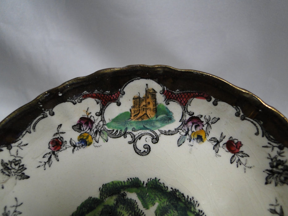 Mason's Leeds, Scene: Demitasse Cup & Saucer Set, 2", As Is