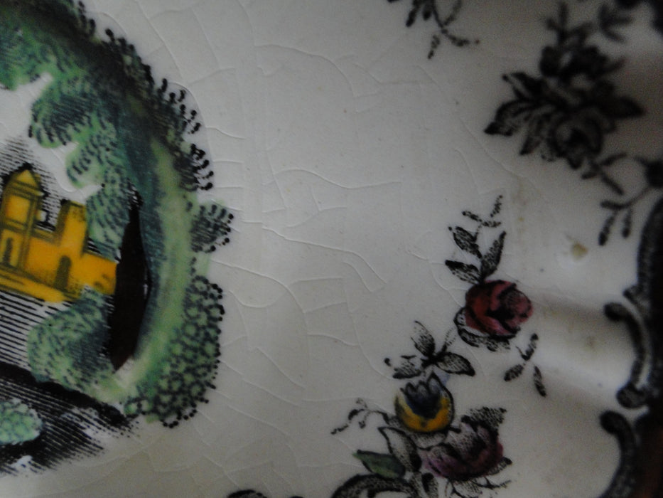 Mason's Leeds, Scene: Demitasse Cup & Saucer Set, 2", As Is