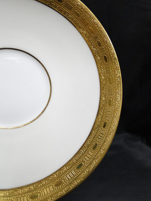 Minton H4523, Encrusted Gold, Cream Band: 5 5/8" Saucer (s) Only, No Cup