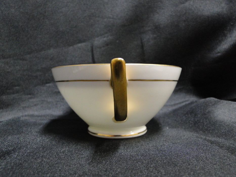Minton H4523, Encrusted Gold, Cream Band: Cup & Saucer Set, 2"