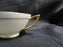 Minton H4523, Encrusted Gold, Cream Band: Cup & Saucer Set, 2"