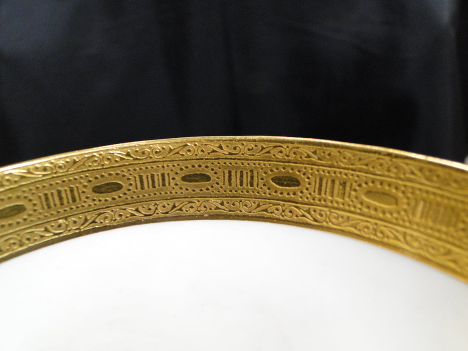 Minton H4523, Encrusted Gold, Cream Band: Cup & Saucer Set, 2"