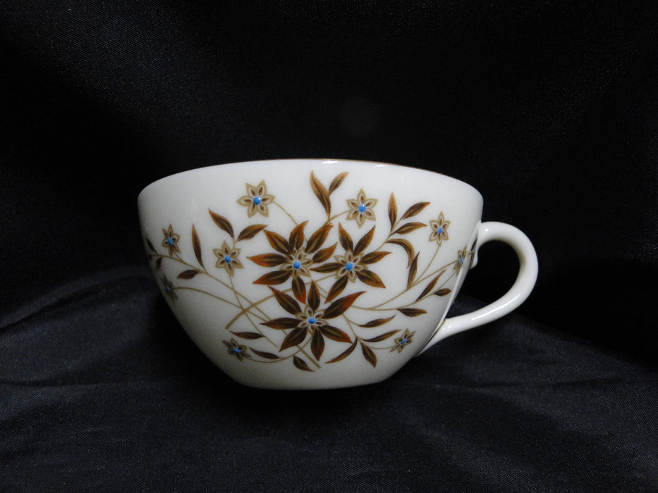 Lenox Starlight, Brown Flowers, Gold Trim: Cup & Saucer Set (s), 2" Tall
