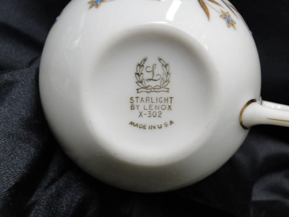Lenox Starlight, Brown Flowers, Gold Trim: Cup & Saucer Set (s), 2" Tall