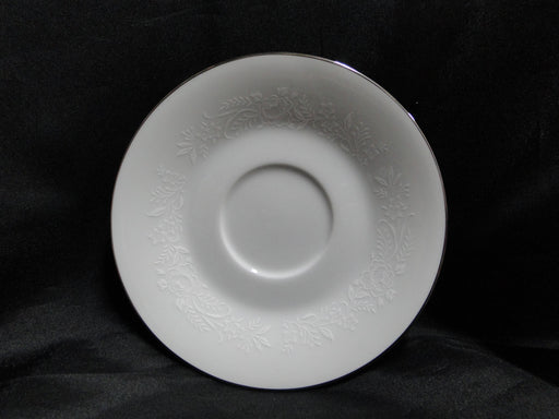 Noritake Reina, 6450Q, White Flowers & Leaves : 6" Saucer Only, No Cup