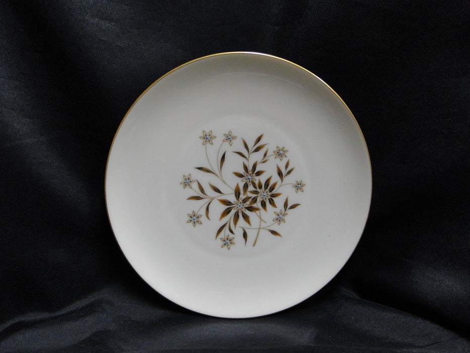 Lenox Starlight, Brown Flowers, Gold Trim: Salad Plate (s), 7 7/8"