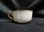Redon, M (PL Limoges), White w/ Panels, Thick Gold: Cup & Saucer Set (s), 2"