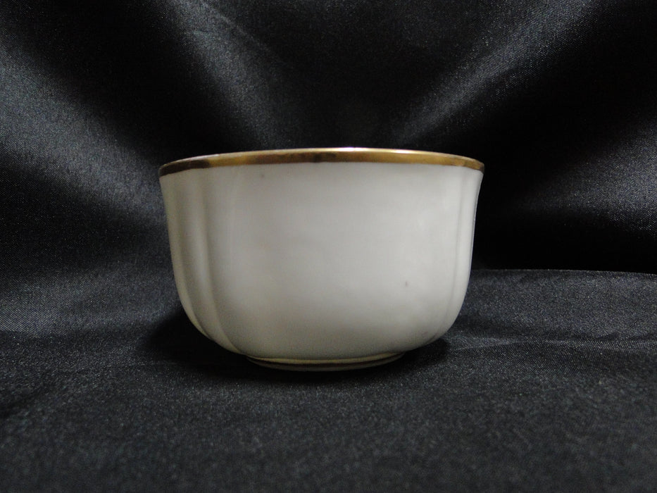 Redon, M (PL Limoges), White w/ Panels, Thick Gold: Cup & Saucer Set (s), 2"