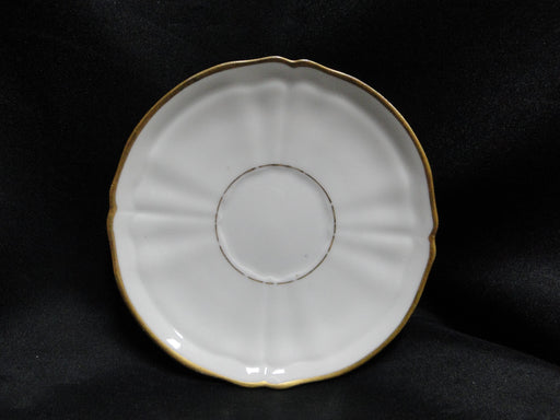 Redon, M (PL Limoges), White w/ Panels, Thick Gold: 5 1/2" Saucer (s) Only