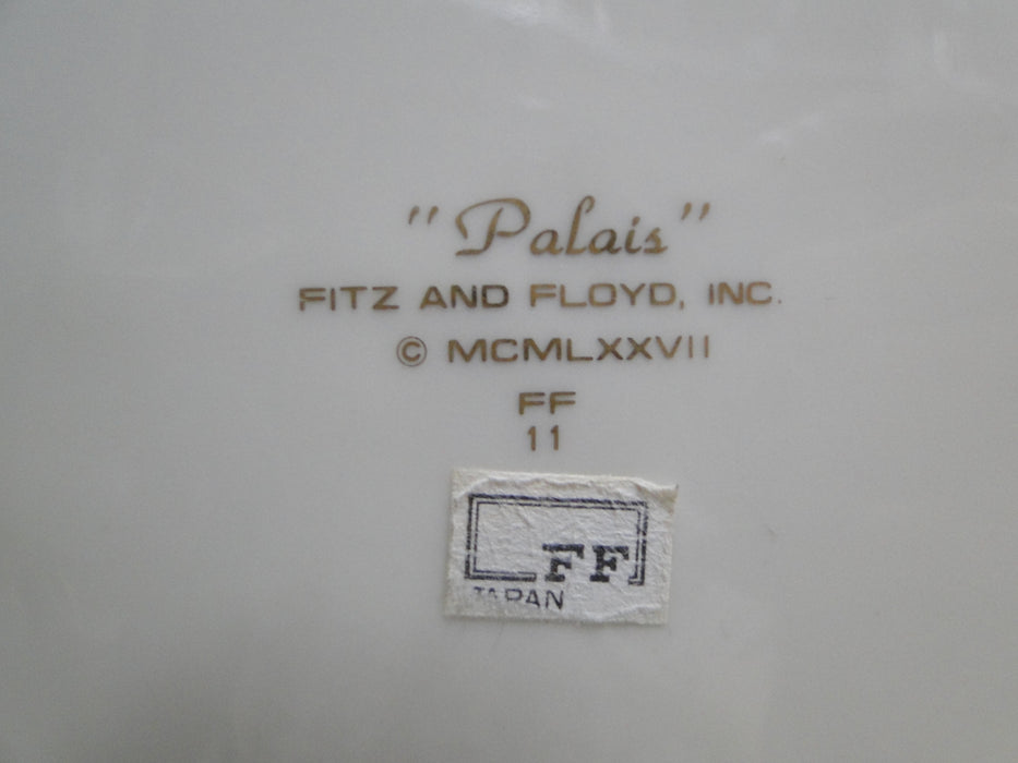 Fitz & Floyd Palais Buff, Gold Trim & Verge: Dinner Plate, 10 1/4", As Is