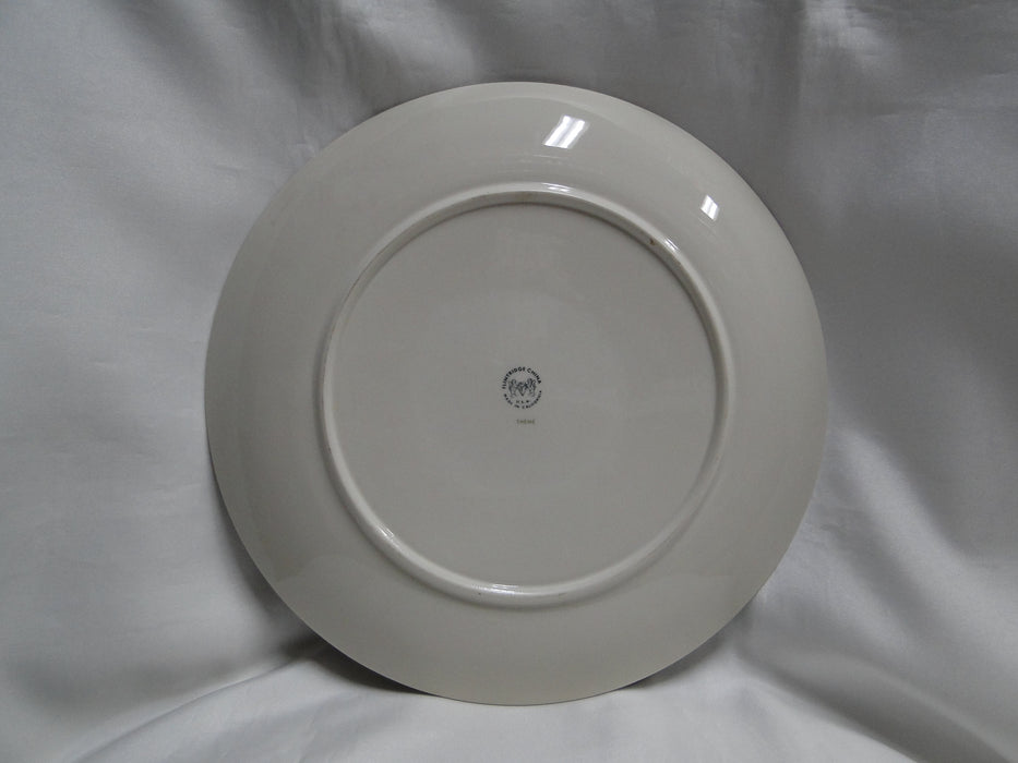 Flintridge Theme, Wide Gold Band on Ivory, Coupe Shape: Dinner Plate (s) 10 3/4"