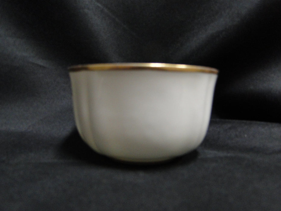 Redon, M (PL Limoges), White w/ Panels, Thick Gold: Cup & Saucer Set, 2", As Is