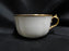 Redon, M (PL Limoges), White w/ Panels, Thick Gold: Cup & Saucer Set, 2", As Is