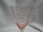 Fostoria Versailles Pink, Etched: Water or Wine Goblet (s), 8 1/4" Tall