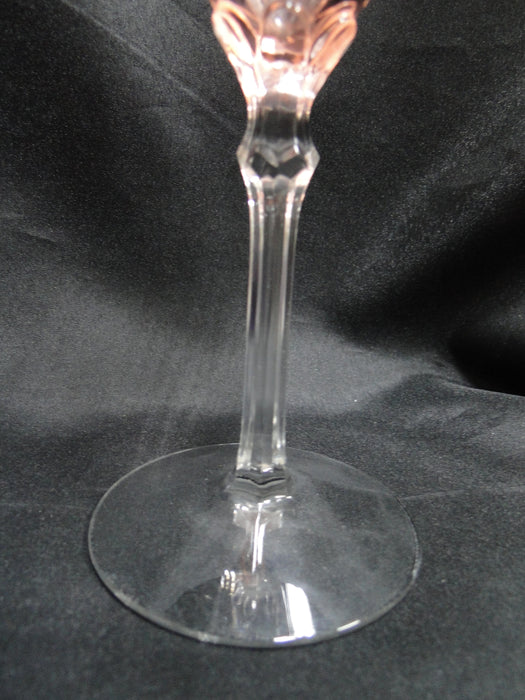 Fostoria Versailles Pink, Etched: Water or Wine Goblet (s), 8 1/4" Tall